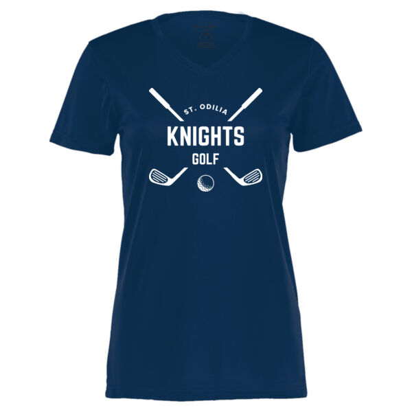 Holloway Womens Momentum V Neck T Shirt - Printed Logo Thumbnail